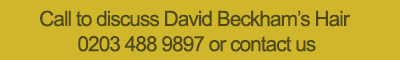 David Beckham Hair Transplant