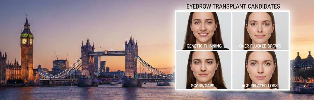 eyebrow transplant candidates