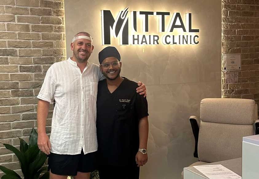 Dr Mani at the Mittal Hair Clinic, Chaterhouse street, London